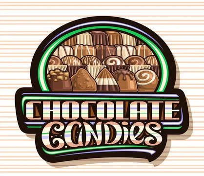 Vector logo for Chocolate Candies Stock Illustration