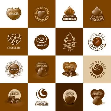 Vector logo chocolate Stock Illustration