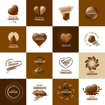 Vector logo chocolate Stock Illustration