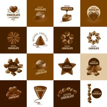 Vector logo chocolate Stock Illustration