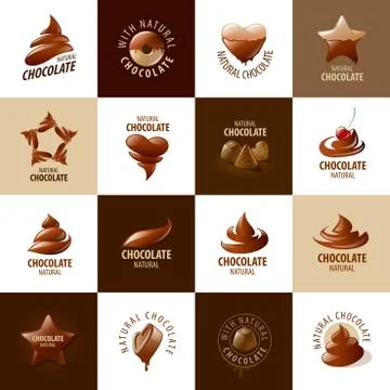 Vector logo chocolate Stock Illustration