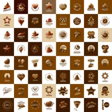 Vector logo chocolate Stock Illustration