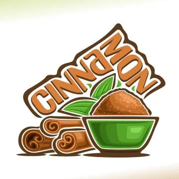 Vector logo for Cinnamon Illustrazione stock