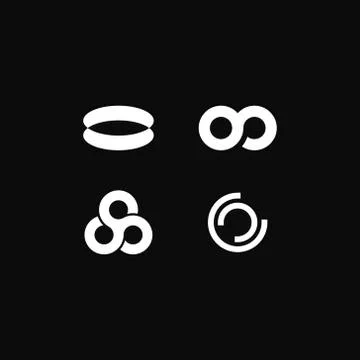 Vector Logo Circular Economy Stock Illustration