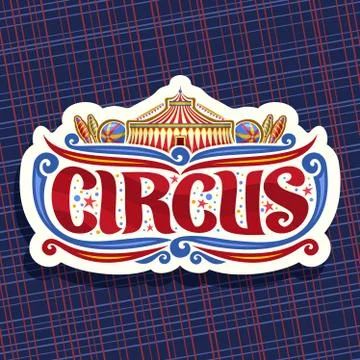 Vector logo for Circus Stock Illustration