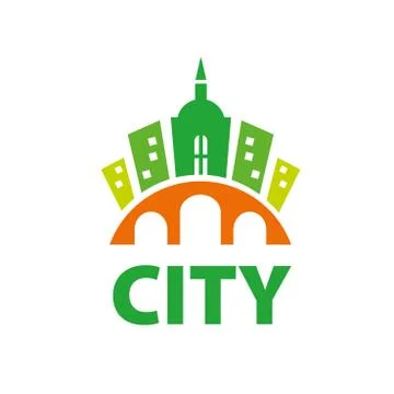Vector logo city Stock Illustration