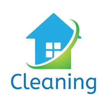 Vector logo for cleaning and sweep service Stock Illustration