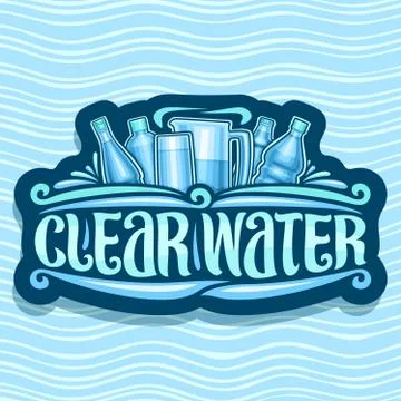 Vector logo for Clear Water Stock Illustration