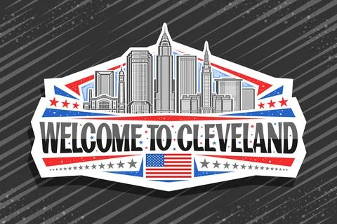 Vector logo for Cleveland Illustrazione stock