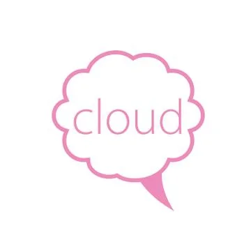 Vector logo cloud 스톡 일러스트