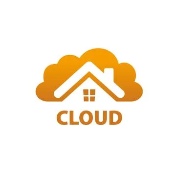 Vector logo cloud Stock Illustration