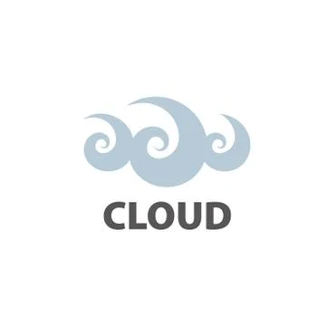 Vector logo cloud Stock Illustration