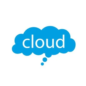 Vector logo cloud 스톡 일러스트