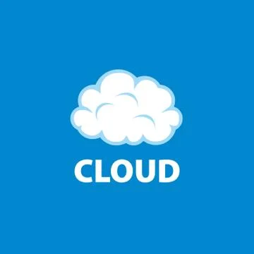 Vector logo cloud Stock Illustration