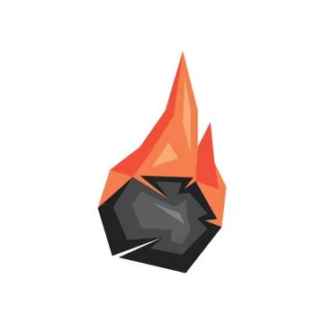 Vector logo of coal mining and sale Stock Illustration