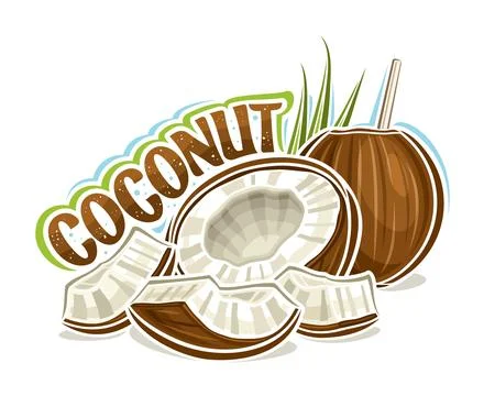 Vector logo for Coconuts Illustrazione stock