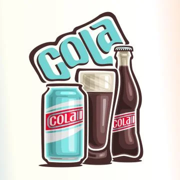 Vector logo for cola Stock Illustration