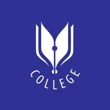 Vector logo college Stock Illustration