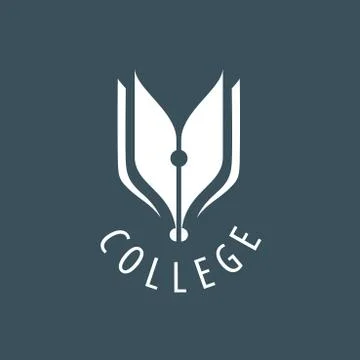 Vector logo college Stock Illustration