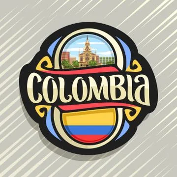 Vector logo for Colombia Ilustración de archivo