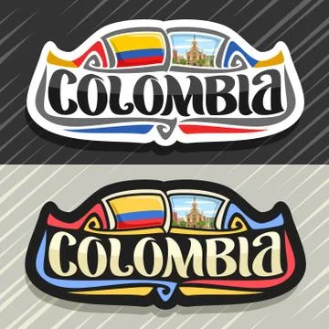 Vector logo for Colombia Ilustración de archivo