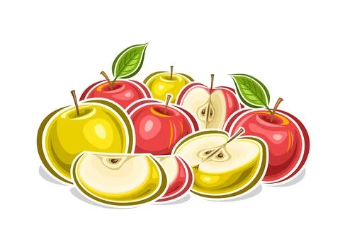 Vector logo for Colorful Apples Stock Illustration