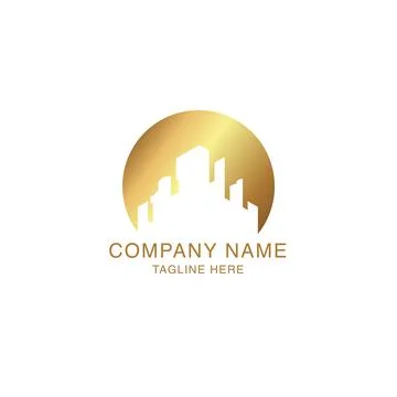 Vector logo concept for accounting or real estate company. Logo design with c Stock Illustration