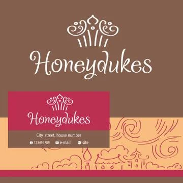 Vector logo for confectionery, making cupcakes 스톡 일러스트