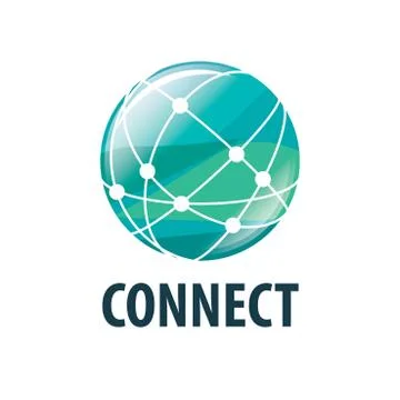 Vector logo connect Stock Illustration