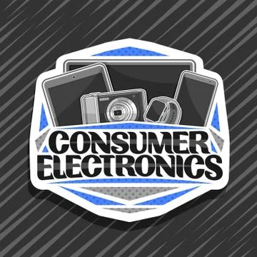 Vector logo for Consumer Electronics Stock Illustration