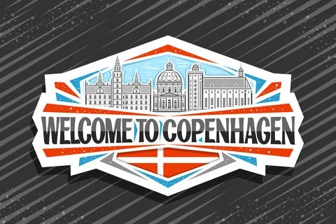 Vector logo for Copenhagen Stock Illustration