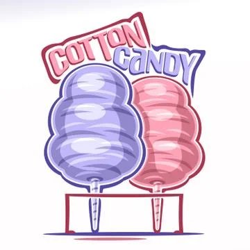 Vector logo for Cotton Candy Illustrazione stock