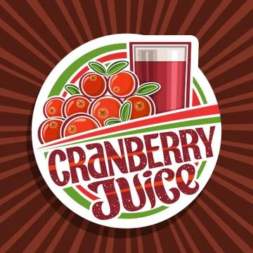 Vector logo for Cranberry Juice Stock Illustration