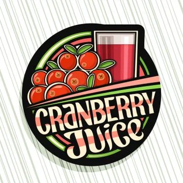Vector logo for Cranberry Juice Stock Illustration