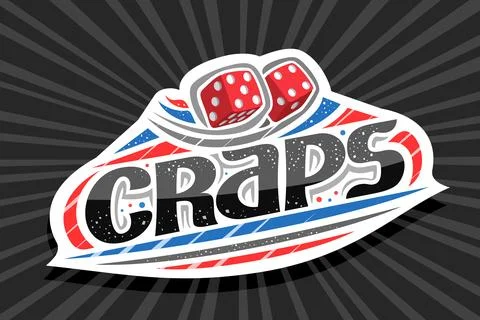 Vector logo for Craps Gamble Stock Illustration