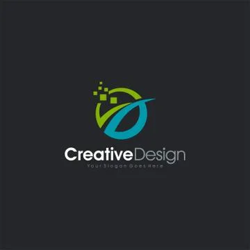 Vector Logo Creative Design Technology Business Template EPS 10 Stock Illustration