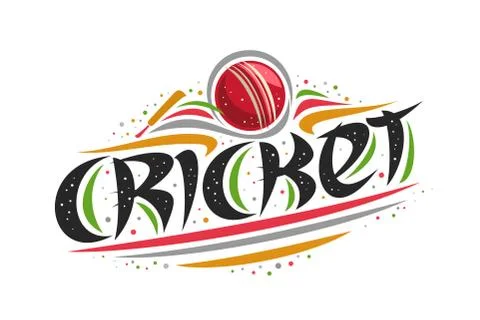 Vector logo for Cricket sport Stock Illustration