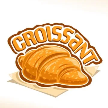 Vector logo for Croissant Illustrazione stock