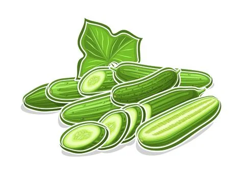 Vector logo for Cucumbers Stock Illustration