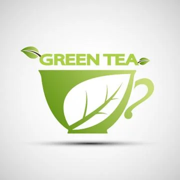 Vector logo cup of tea Stock-Illustration