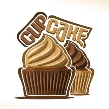Vector logo for Cupcake Illustrazione stock