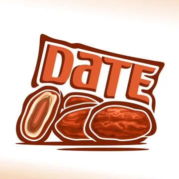 Vector logo for Date Fruit Stock Illustration