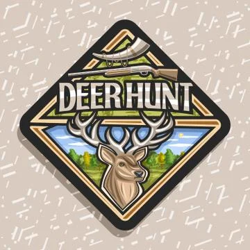 Vector logo for Deer Hunt Stock Illustration