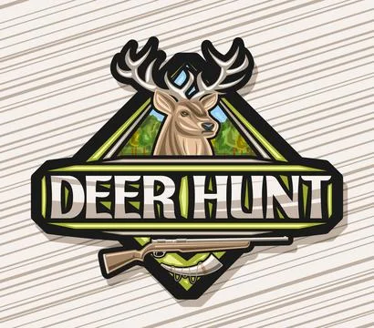Vector logo for Deer Hunt Stock Illustration