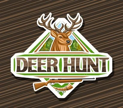 Vector logo for Deer Hunt Stock Illustration