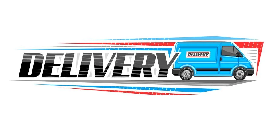 Vector logo for Delivery Van Stock Illustration