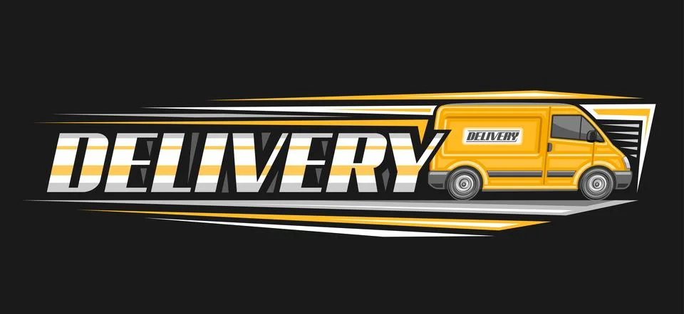 Vector logo for Delivery Van Stock Illustration