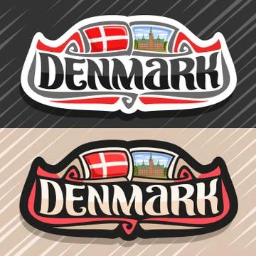 Vector logo for Denmark Stock Illustration