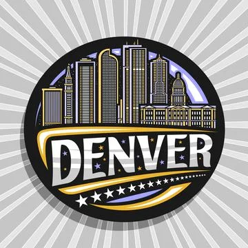 Vector logo for Denver Stock Illustration