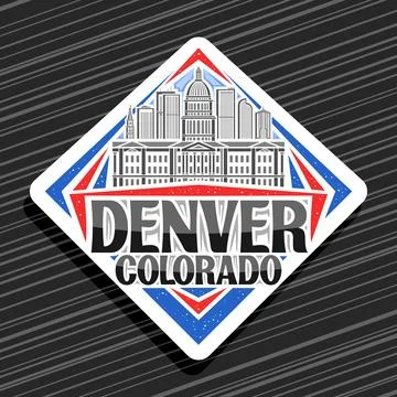 Vector logo for Denver Stock Illustration